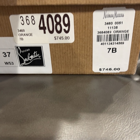 CHRISTIAN LOUBOUTIN HOT CHICK ORANGE 37 - Picture 5 of 6